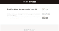 Desktop Screenshot of momskitcheninc.com